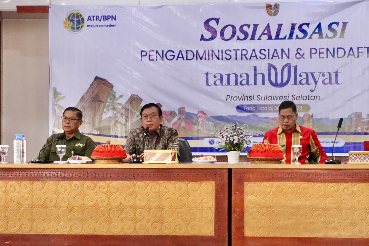 Kementerian ATR/BPN Adakan Sosialisasi Pengadministrasian Tanah Ulayat untuk Perkuat Kepastian Hukum bagi Masyarakat Hukum Adat di Tana Toraja